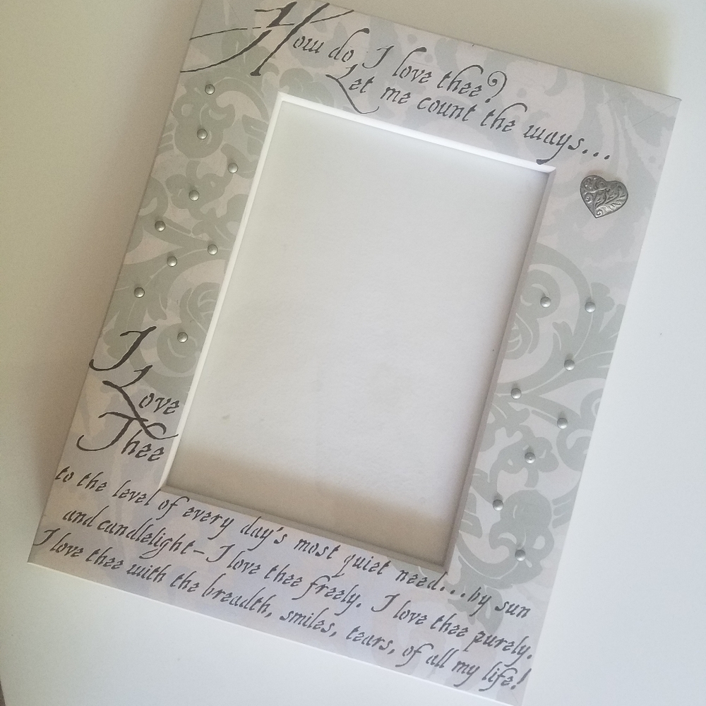 How Do I Love Thee Elizabeth Barrett Browning frame